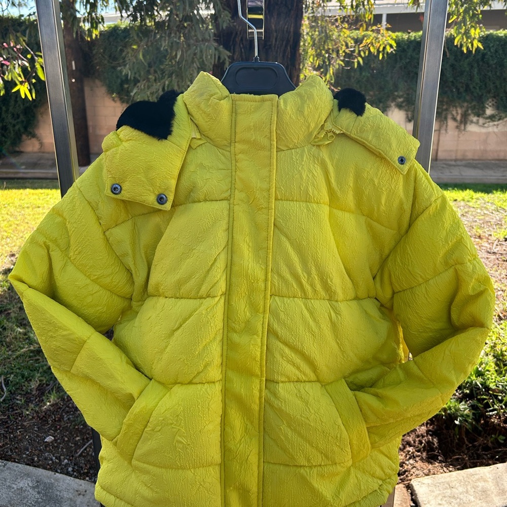 Desigual Bright Yellow Women’s Puffer Jacket